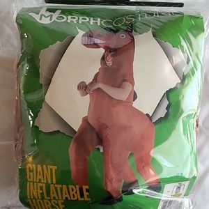 Giant inflatable horse costume